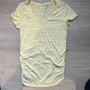 Isabel Maternity by Ingrid & Isabel Yellow Striped Tee